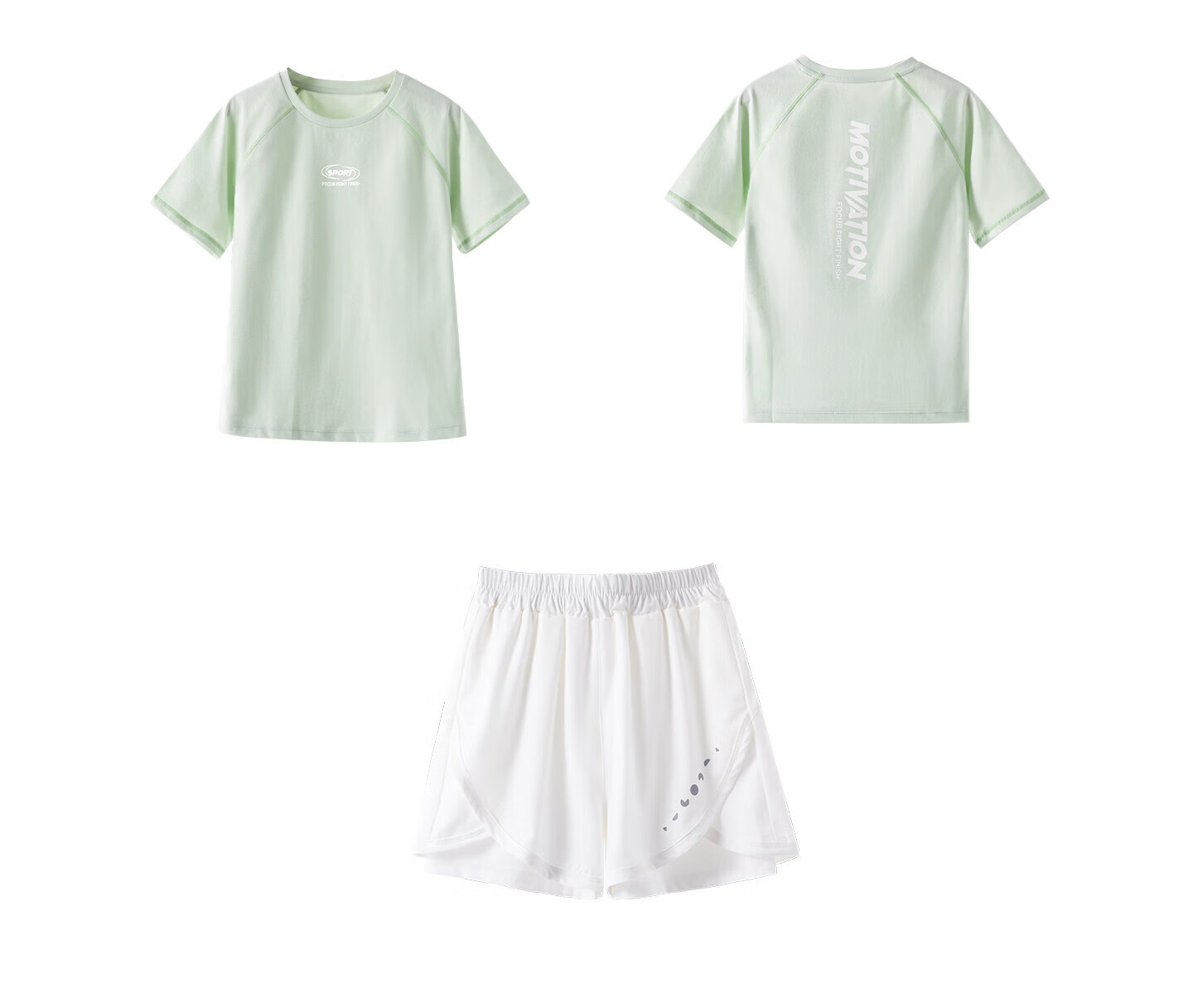 Moonkids Girls Quick-Dry Summer Short Sleeve Set 2026 New Children's Outdoor Running Training Breathable Big Kids Sportswear 11